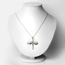 Load image into Gallery viewer, 1.98 Carat Genuine Peridot and White Topaz .925 Sterling Silver Pendant