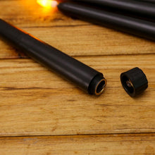 Load image into Gallery viewer, Pack of 6 Black LED Birthday Candles Flameless Taper Candles LED Taper Candles Led Candle Lights Flickering Candles For Halloween Christmas Yellow/Warm White Plastic Flameless Flickering Battery Operated LED Halloween Candles