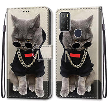Load image into Gallery viewer, Painted Leather Flip Phone Case For Xiaomi Redmi 8 9 9A 9C 9T Redmi 10 Lion Cat Butterfly Wallet Card Holder Stand Book Cover Colorful PU Leather Wallet Flip Cover Shockproof Card Slots Holder Side Pocket Magnetic Closure Stylish Case