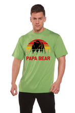 Load image into Gallery viewer, Papa Bear Men's Bamboo Viscose/Organic Cotton Short Sleeve Graphic T-Shirt