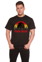 Load image into Gallery viewer, Papa Bear Men's Bamboo Viscose/Organic Cotton Short Sleeve Graphic T-Shirt