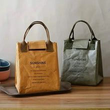 Load image into Gallery viewer, Paper Bento Bag Waterproof And Oilproof Insulation Bag