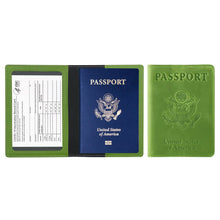 Load image into Gallery viewer, Passport Holder with Vaccination Card Protector