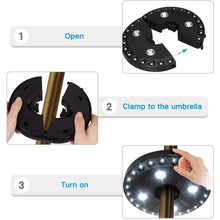 Load image into Gallery viewer, Patio Umbrella Light 3 Brightness Modes Cordless 28 LED Lights