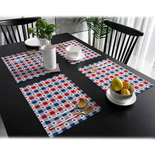 Load image into Gallery viewer, Patriotic Stars Placemats Set