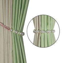 Load image into Gallery viewer, Pearl Curtain Tieback Bling Pearl Bandage Accessories Curtains Holder Buckle Tie Rope Home Decorative Curtain Tieback Decorative Drapery Holdbacks Rope Holder For Home Office 53cm