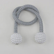 Load image into Gallery viewer, Pearl Magnetic Curtain Clip Curtain Holder Tieback Buckle Clips Hanging Ball Buckle Tie Back Curtain Accessories Home Decor Decorative Curtain Holdbacks Crystal Tie Backs For Curtains Curtain Holders For Window Draperies