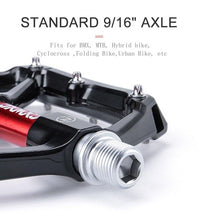 Load image into Gallery viewer, Pedals Bicycle Aluminum Pedal Mountain Urban Road Parts Sealed Bearing Flat Platform All-Round Pedals Bike Accessories Advanced 4 Bearings Mountain Bike Pedals Platform Bicycle Flat Alloy Pedals