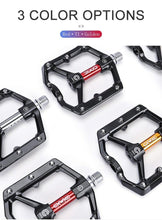 Load image into Gallery viewer, Pedals Bicycle Aluminum Pedal Mountain Urban Road Parts Sealed Bearing Flat Platform All-Round Pedals Bike Accessories Advanced 4 Bearings Mountain Bike Pedals Platform Bicycle Flat Alloy Pedals