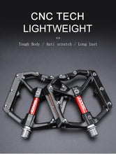 Load image into Gallery viewer, Pedals Bicycle Aluminum Pedal Mountain Urban Road Parts Sealed Bearing Flat Platform All-Round Pedals Bike Accessories Advanced 4 Bearings Mountain Bike Pedals Platform Bicycle Flat Alloy Pedals