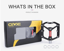 Load image into Gallery viewer, Pedals Bicycle Aluminum Pedal Mountain Urban Road Parts Sealed Bearing Flat Platform All-Round Pedals Bike Accessories Advanced 4 Bearings Mountain Bike Pedals Platform Bicycle Flat Alloy Pedals