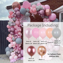 Load image into Gallery viewer, Perfect Set Of Pink Purple Balloon Set Arch Garland Kit For Wedding Birthday Anniversary Balloons For Party Decorations