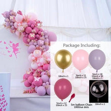 Load image into Gallery viewer, Perfect Set Of Pink Purple Balloon Set Arch Garland Kit For Wedding Birthday Anniversary Balloons For Party Decorations