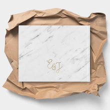 Load image into Gallery viewer, Personalized Marble Cover Wedding Guest Book Alternative Guestbook Floral Flower DIY Photo Albums Birthday Gift Family Scrapbook Albums Family Anniversary Gift For Couple