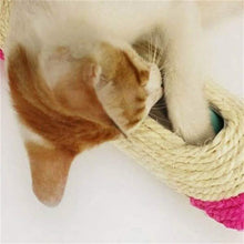 Load image into Gallery viewer, Pet Cat Rolling Sisal Scratching Post Trapped With 3 Ball Training Novely Toy