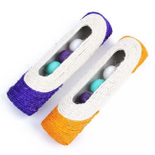 Load image into Gallery viewer, Pet Cat Rolling Sisal Scratching Post Trapped With 3 Ball Training Novely Toy
