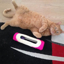 Load image into Gallery viewer, Pet Cat Rolling Sisal Scratching Post Trapped With 3 Ball Training Novely Toy