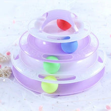 Load image into Gallery viewer, Pet Cat Toy Training Amusement Plate Kitten Tower Tracks Disc Cat Intelligence Amusement Triple Disc tumbler Fish Animal Toy For Small Dogs Wiggle Fish Catnip Toys Motion Kitten Toy Plush Interactive Cat Toys for Cat Exercise