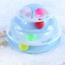Load image into Gallery viewer, Pet Cat Toy Training Amusement Plate Kitten Tower Tracks Disc Cat Intelligence Amusement Triple Disc tumbler Fish Animal Toy For Small Dogs Wiggle Fish Catnip Toys Motion Kitten Toy Plush Interactive Cat Toys for Cat Exercise
