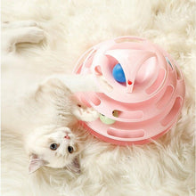 Load image into Gallery viewer, Pet Cat Toy Training Amusement Plate Kitten Tower Tracks Disc Cat Intelligence Amusement Triple Disc tumbler Fish Animal Toy For Small Dogs Wiggle Fish Catnip Toys Motion Kitten Toy Plush Interactive Cat Toys for Cat Exercise