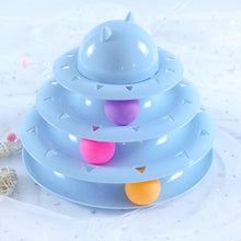 Load image into Gallery viewer, Pet Cat Toy Training Amusement Plate Kitten Tower Tracks Disc Cat Intelligence Amusement Triple Disc tumbler Fish Animal Toy For Small Dogs Wiggle Fish Catnip Toys Motion Kitten Toy Plush Interactive Cat Toys for Cat Exercise