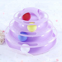 Load image into Gallery viewer, Pet Cat Toy Training Amusement Plate Kitten Tower Tracks Disc Cat Intelligence Amusement Triple Disc tumbler Fish Animal Toy For Small Dogs Wiggle Fish Catnip Toys Motion Kitten Toy Plush Interactive Cat Toys for Cat Exercise