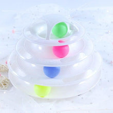 Load image into Gallery viewer, Pet Cat Toy Training Amusement Plate Kitten Tower Tracks Disc Cat Intelligence Amusement Triple Disc tumbler Fish Animal Toy For Small Dogs Wiggle Fish Catnip Toys Motion Kitten Toy Plush Interactive Cat Toys for Cat Exercise