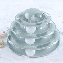 Load image into Gallery viewer, Pet Cat Toy Training Amusement Plate Kitten Tower Tracks Disc Cat Intelligence Amusement Triple Disc tumbler Fish Animal Toy For Small Dogs Wiggle Fish Catnip Toys Motion Kitten Toy Plush Interactive Cat Toys for Cat Exercise