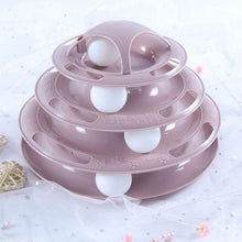 Load image into Gallery viewer, Pet Cat Toy Training Amusement Plate Kitten Tower Tracks Disc Cat Intelligence Amusement Triple Disc tumbler Fish Animal Toy For Small Dogs Wiggle Fish Catnip Toys Motion Kitten Toy Plush Interactive Cat Toys for Cat Exercise
