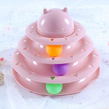 Load image into Gallery viewer, Pet Cat Toy Training Amusement Plate Kitten Tower Tracks Disc Cat Intelligence Amusement Triple Disc tumbler Fish Animal Toy For Small Dogs Wiggle Fish Catnip Toys Motion Kitten Toy Plush Interactive Cat Toys for Cat Exercise