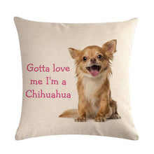 Load image into Gallery viewer, Pet Dog Elegant Design Linen Cotton Throw Pillow Covers Dog Pattern Cotton Throw Pillow Covers Car Sofa Cushion Cover Pillowcases Couch Cushion Cover Home Sofa Bed Decorative Pillows