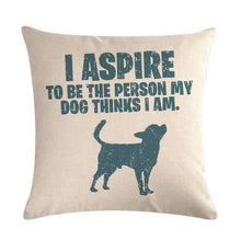 Load image into Gallery viewer, Pet Dog Elegant Design Linen Cotton Throw Pillow Covers Dog Pattern Cotton Throw Pillow Covers Car Sofa Cushion Cover Pillowcases Couch Cushion Cover Home Sofa Bed Decorative Pillows