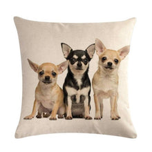 Load image into Gallery viewer, Pet Dog Elegant Design Linen Cotton Throw Pillow Covers Dog Pattern Cotton Throw Pillow Covers Car Sofa Cushion Cover Pillowcases Couch Cushion Cover Home Sofa Bed Decorative Pillows