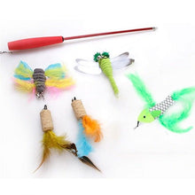 Load image into Gallery viewer, Pets Cat Toys Mouse Shape Balls Shapes Cat Interactive Pet Toys Assortments Foldable Rainbow Tunnel Cat Feather Interactive Feather Toy Fluffy Mouse Cat Love New Pet Toy Funny Cat Stick Mouse Supplies Value Bundle