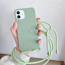 Load image into Gallery viewer, Phone Case Strap Cord Chain Phone Case For Xiaomi Redmi Note 10 9 10S 9S Pro Max 10 9 9A 9C Cover Mi POCO X3 NFC Pro 12 Pro 11 Lite Crossbody Case Soft Matte Phone Holder with Neck Strap