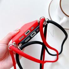 Load image into Gallery viewer, Phone Case Strap Cord Chain Phone Case For Xiaomi Redmi Note 10 9 10S 9S Pro Max 10 9 9A 9C Cover Mi POCO X3 NFC Pro 12 Pro 11 Lite Crossbody Case Soft Matte Phone Holder with Neck Strap