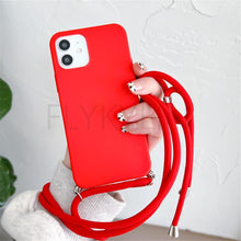 Load image into Gallery viewer, Phone Case Strap Cord Chain Phone Case For Xiaomi Redmi Note 10 9 10S 9S Pro Max 10 9 9A 9C Cover Mi POCO X3 NFC Pro 12 Pro 11 Lite Crossbody Case Soft Matte Phone Holder with Neck Strap