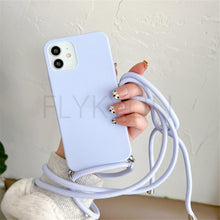 Load image into Gallery viewer, Phone Case Strap Cord Chain Phone Case For Xiaomi Redmi Note 10 9 10S 9S Pro Max 10 9 9A 9C Cover Mi POCO X3 NFC Pro 12 Pro 11 Lite Crossbody Case Soft Matte Phone Holder with Neck Strap