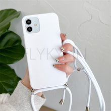 Load image into Gallery viewer, Phone Case Strap Cord Chain Phone Case For Xiaomi Redmi Note 10 9 10S 9S Pro Max 10 9 9A 9C Cover Mi POCO X3 NFC Pro 12 Pro 11 Lite Crossbody Case Soft Matte Phone Holder with Neck Strap