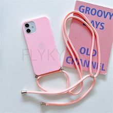 Load image into Gallery viewer, Phone Case Strap Cord Chain Phone Case For Xiaomi Redmi Note 10 9 10S 9S Pro Max 10 9 9A 9C Cover Mi POCO X3 NFC Pro 12 Pro 11 Lite Crossbody Case Soft Matte Phone Holder with Neck Strap
