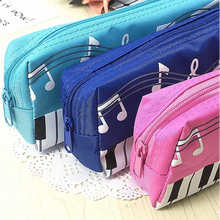 Load image into Gallery viewer, Piano Music Notes Keyboard Pencil Case Large Capacity Pencil Bags Cool Print Stationery Office School Cute Pencil Cases