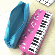 Load image into Gallery viewer, Piano Music Notes Keyboard Pencil Case Large Capacity Pencil Bags Cool Print Stationery Office School Cute Pencil Cases