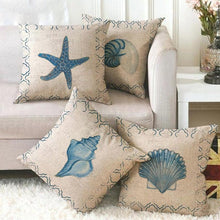 Load image into Gallery viewer, Pillowcase Sofa Cushion Cover Decoration Linen Pillow Case Higher Quality Marine Sea Life Pillow Covers Cases Super Soft Square Cushion Decorative Pillow Pattern Sofa Pillow Cover Couch Pillow 45x45CM
