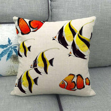 Load image into Gallery viewer, Pillowcase Sofa Cushion Cover Decoration Linen Pillow Case Higher Quality Marine Sea Life Pillow Covers Cases Super Soft Square Cushion Decorative Pillow Pattern Sofa Pillow Cover Couch Pillow 45x45CM
