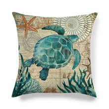 Load image into Gallery viewer, Pillowcase Sofa Cushion Cover Decoration Linen Pillow Case Higher Quality Marine Sea Life Pillow Covers Cases Super Soft Square Cushion Decorative Pillow Pattern Sofa Pillow Cover Couch Pillow 45x45CM