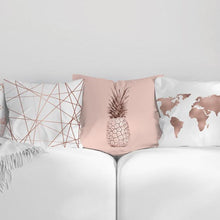 Load image into Gallery viewer, Pink Geometric Decorative Pillow Cushion Covers Polyester Pillow Case Home Pillowcase Decorative Pillowcase For Sofa Cute Charming Home Decor Cushion Cover