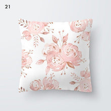 Load image into Gallery viewer, Pink Geometric Decorative Pillow Cushion Covers Polyester Pillow Case Home Pillowcase Decorative Pillowcase For Sofa Cute Charming Home Decor Cushion Cover
