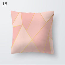 Load image into Gallery viewer, Pink Geometric Decorative Pillow Cushion Covers Polyester Pillow Case Home Pillowcase Decorative Pillowcase For Sofa Cute Charming Home Decor Cushion Cover