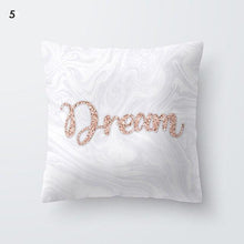 Load image into Gallery viewer, Pink Geometric Decorative Pillow Cushion Covers Polyester Pillow Case Home Pillowcase Decorative Pillowcase For Sofa Cute Charming Home Decor Cushion Cover