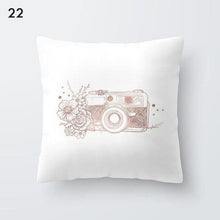 Load image into Gallery viewer, Pink Geometric Decorative Pillow Cushion Covers Polyester Pillow Case Home Pillowcase Decorative Pillowcase For Sofa Cute Charming Home Decor Cushion Cover